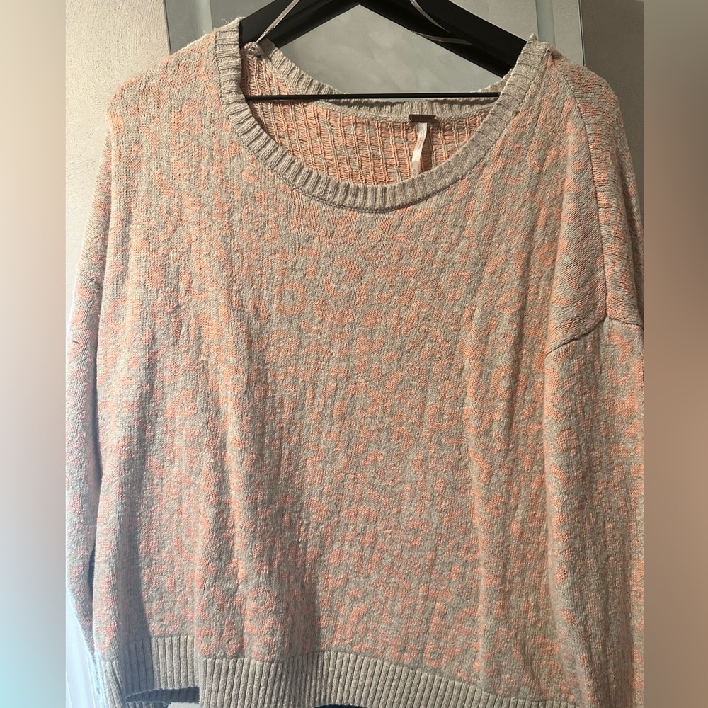 Free people Leopard print Sweater